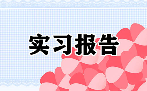 暑假实习报告总结